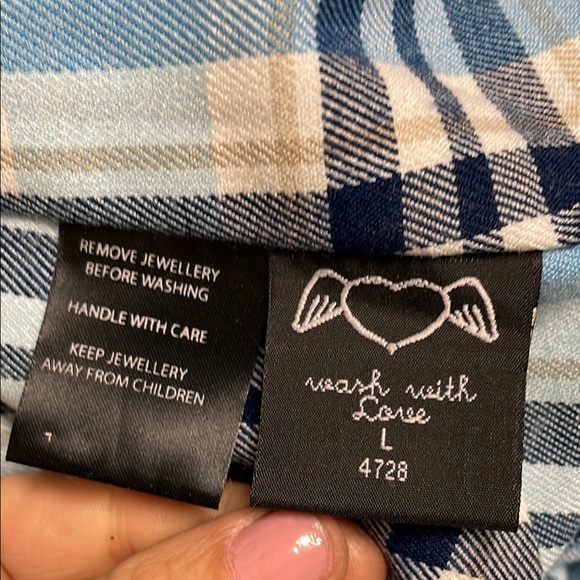 Hellbunny Blue plaid pleated skirt Dress - Picture 8 of 10